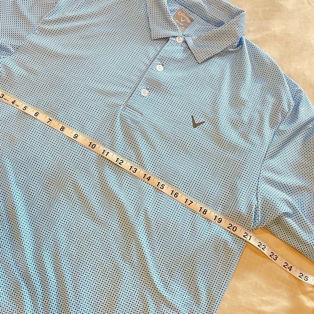 Callaway Men's‎ Golf Polo Opti-Dri Size L Tiny Checks - Picture 5 of 7